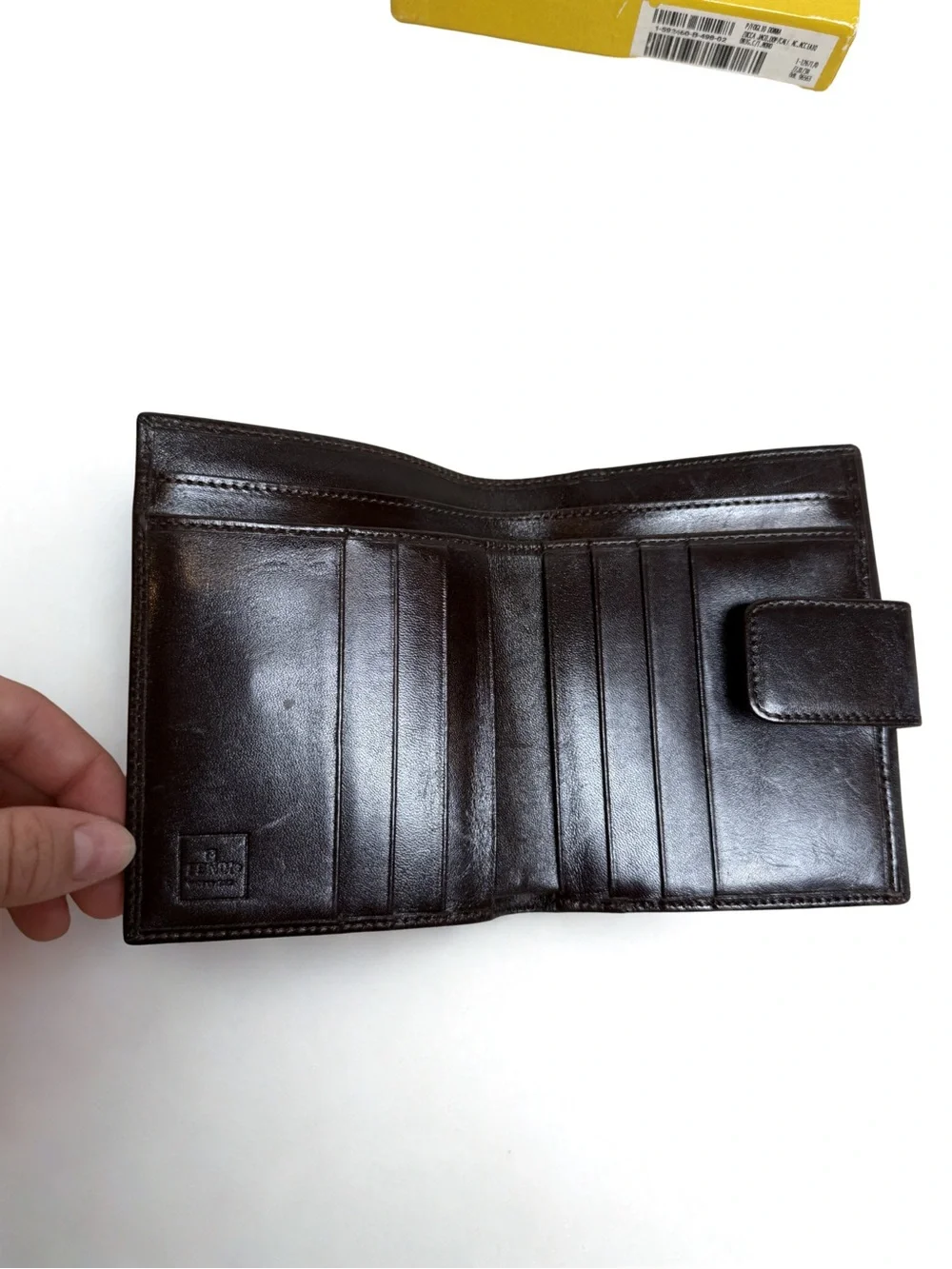 Fendi Brown and Black Logo Continental Wallet